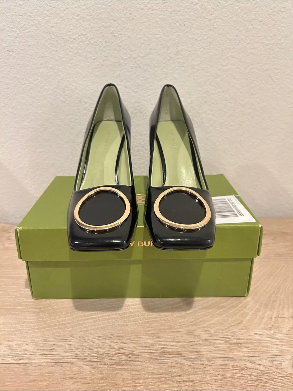 NIB Tory Burch Women's Ring Hardware Pumps 85mm Black, Size 7.5, $450 Retail